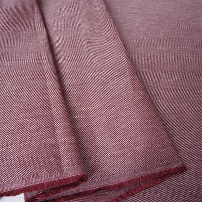 Plum Twill - Coated - extra heavy linen fabric - T003H
