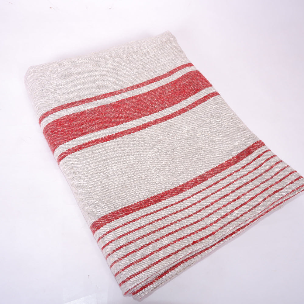 Village Black - linen blanket