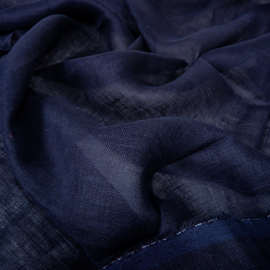Sheer linen fabric - Denim- 140SH - 389SH