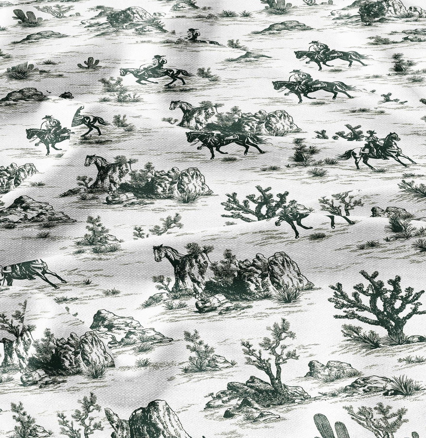 100% LINEN Fabric Cowboy in desert cactus - linen Fabric by the Yard by LithuanianLinen for upholstery dressmaking curtains home textile