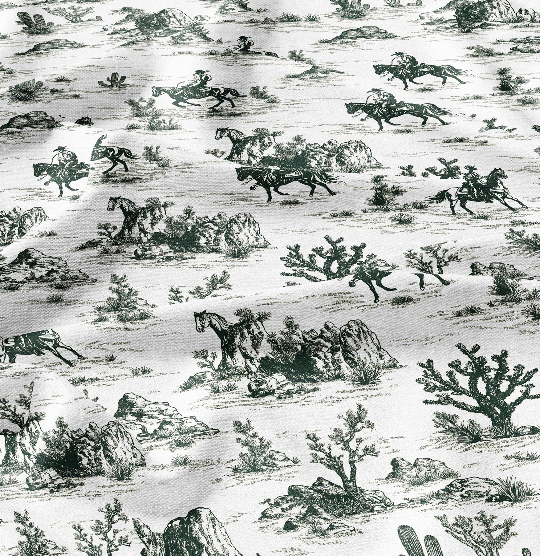 100% LINEN Fabric Cowboy in desert cactus - linen Fabric by the Yard by LithuanianLinen for upholstery dressmaking curtains home textile