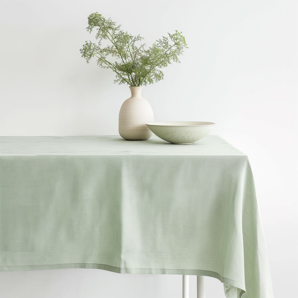 Aqua green  - linen tablecloth