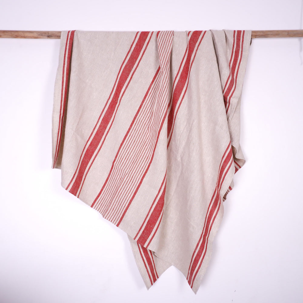 Village green- linen blanket