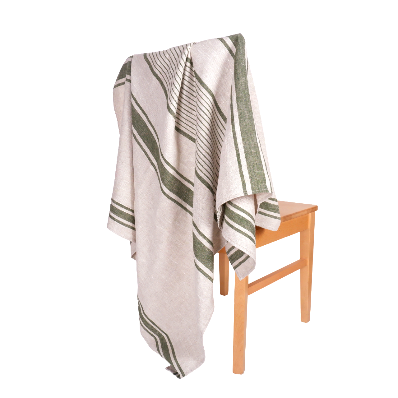 Village green- linen blanket