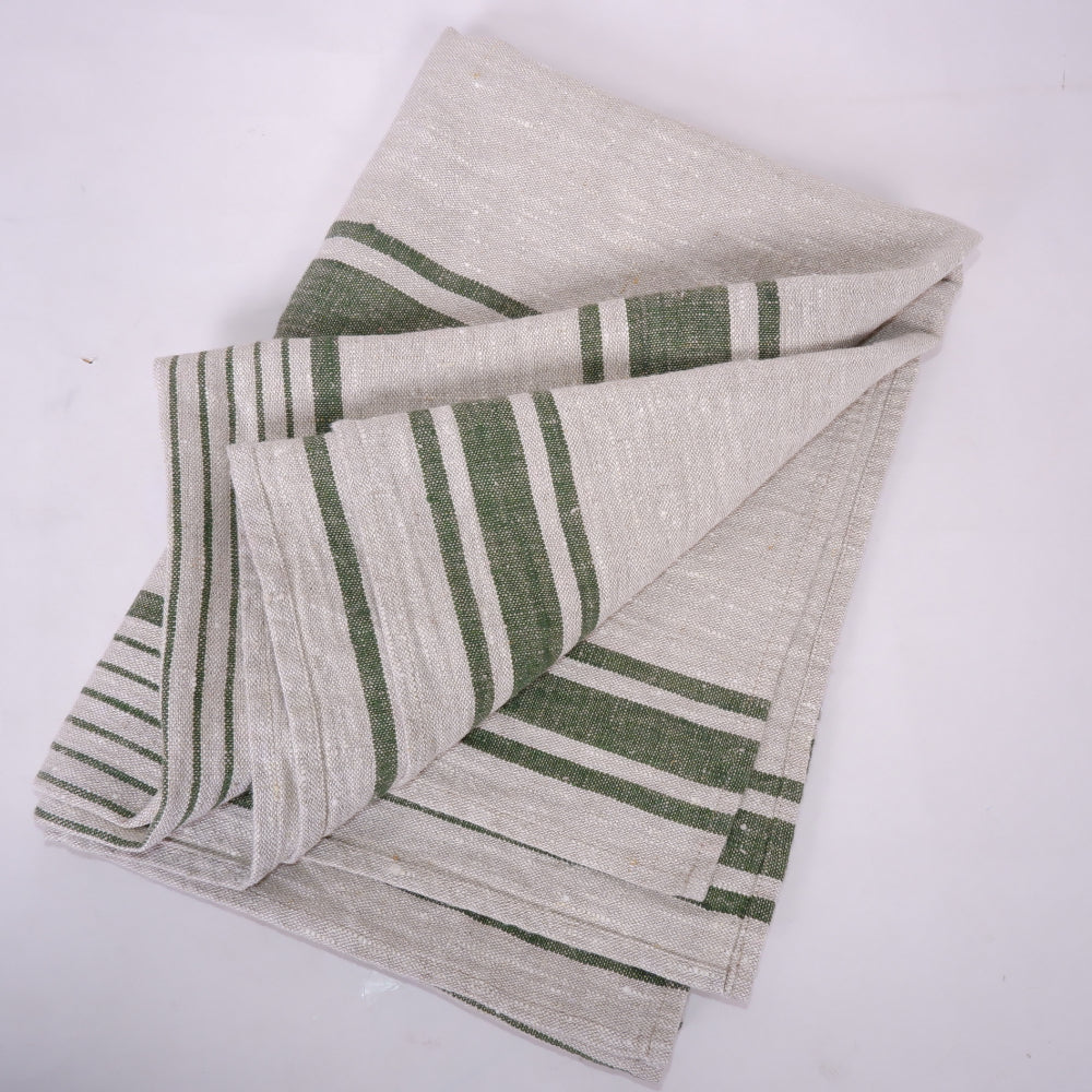Village green- linen blanket