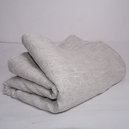 Oatmeal - linen bed sheet