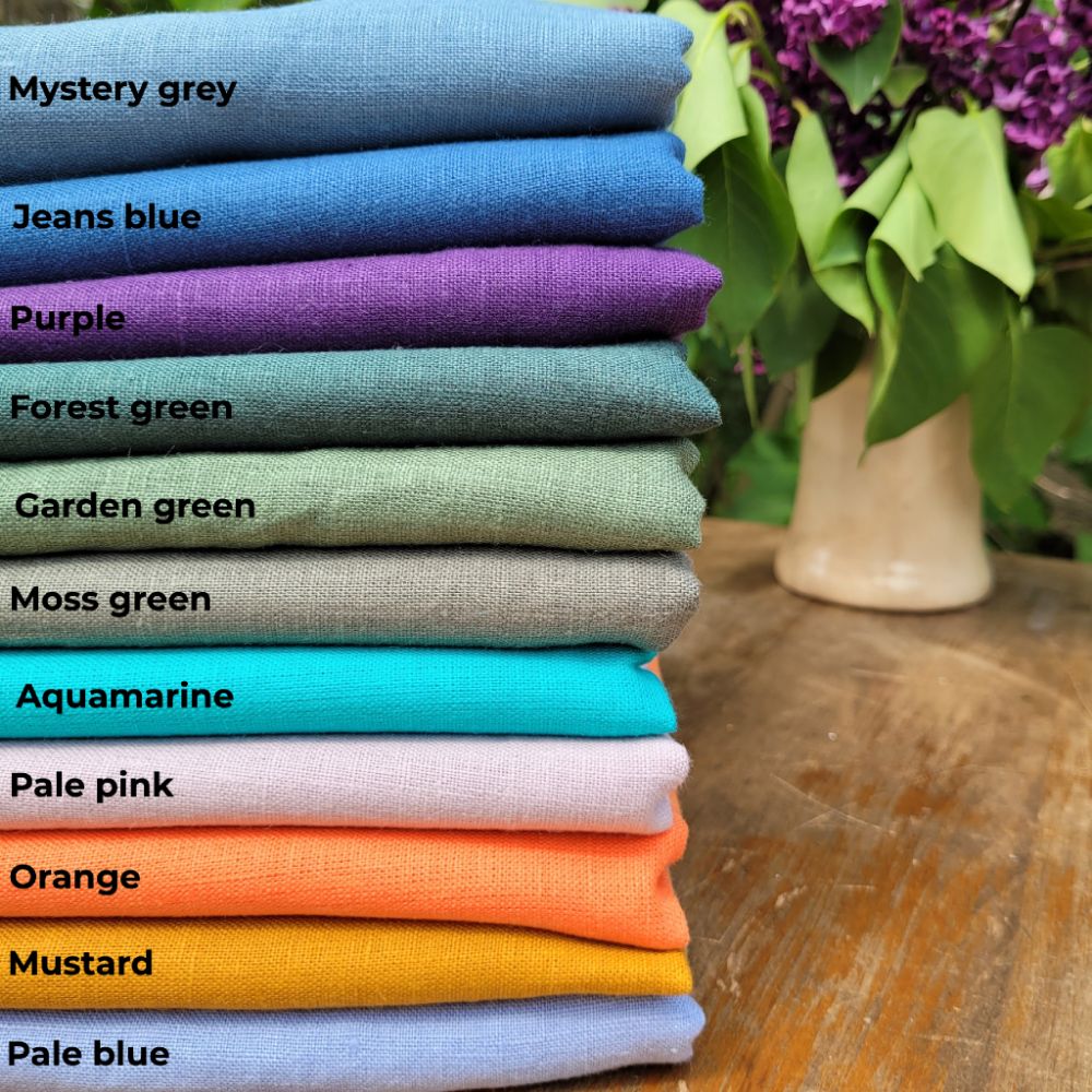 Linen tablecloth - purple