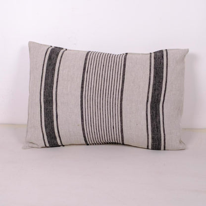 Natural Striped  - Village - linen pillowcase