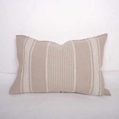 Natural Striped  - Village - linen pillowcase