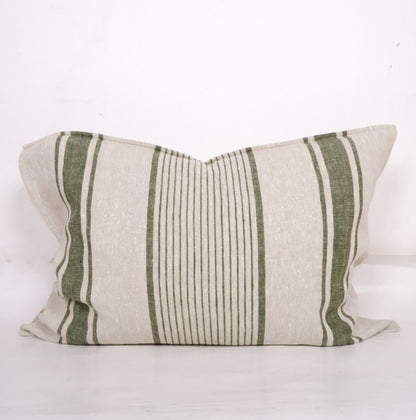 Natural Striped  - Village - linen pillowcase