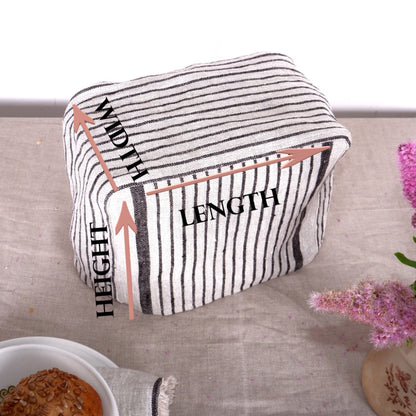 Stripes - linen toaster cover