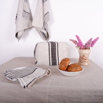 Stripes - linen toaster cover