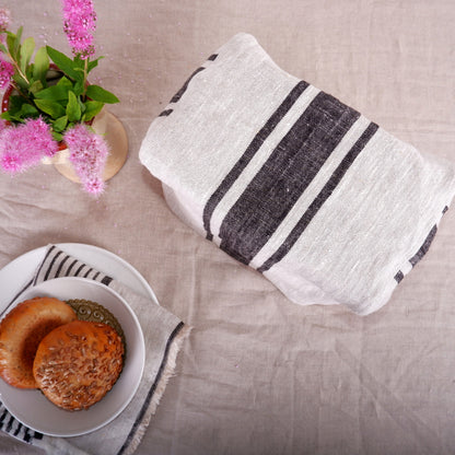 Stripes - linen toaster cover