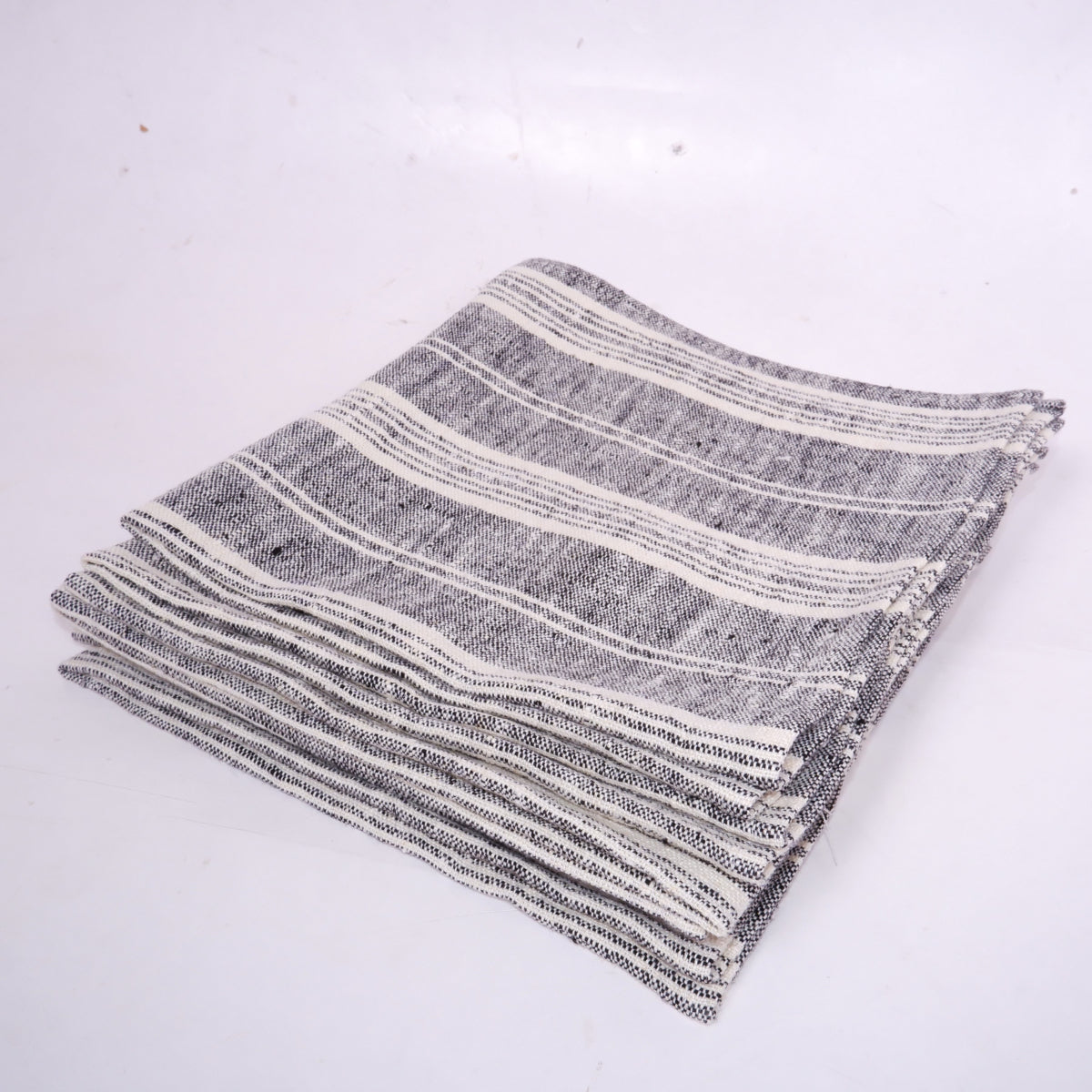 Multistripes - linen napkin -  washed