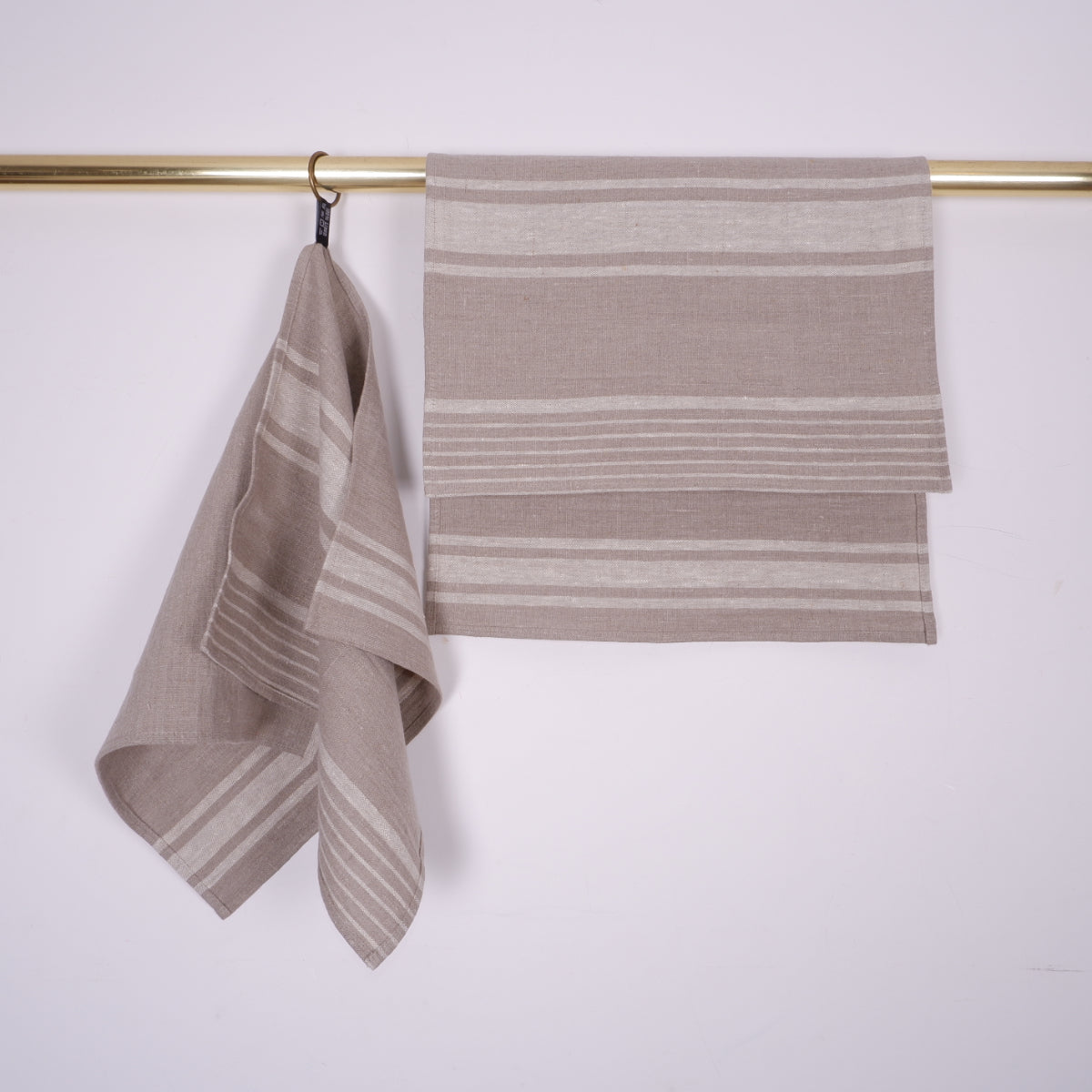Village stripes - linen kitchen towel