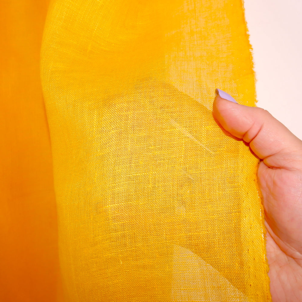 Sheer Linen curtains with rod pocket Natural