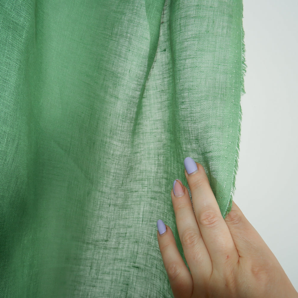 Sheer Linen curtains with rod pocket Natural