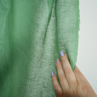 Sheer Linen curtains with rod pocket Natural