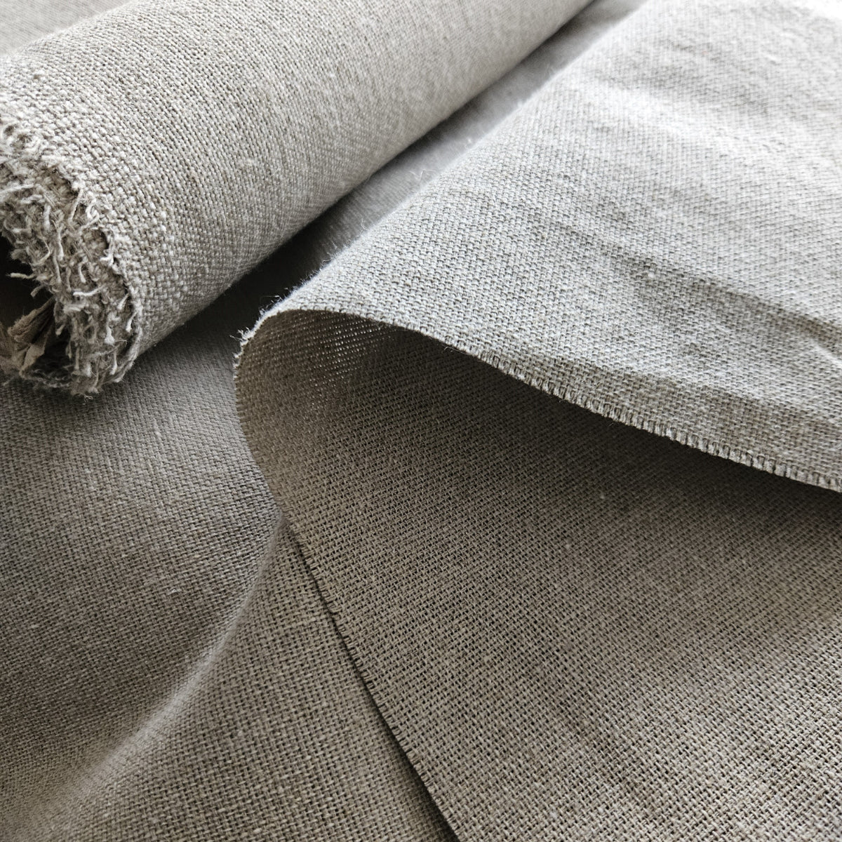 Extra heavy natural linen fabrics