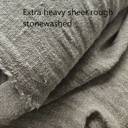 Extra heavy natural linen fabrics