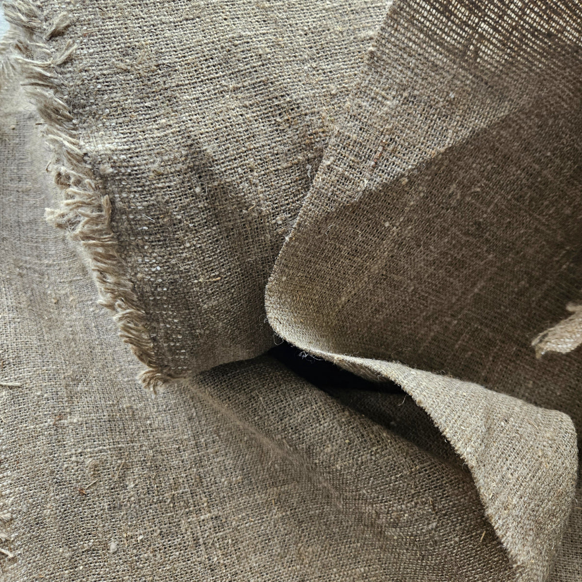 Extra heavy natural linen fabrics