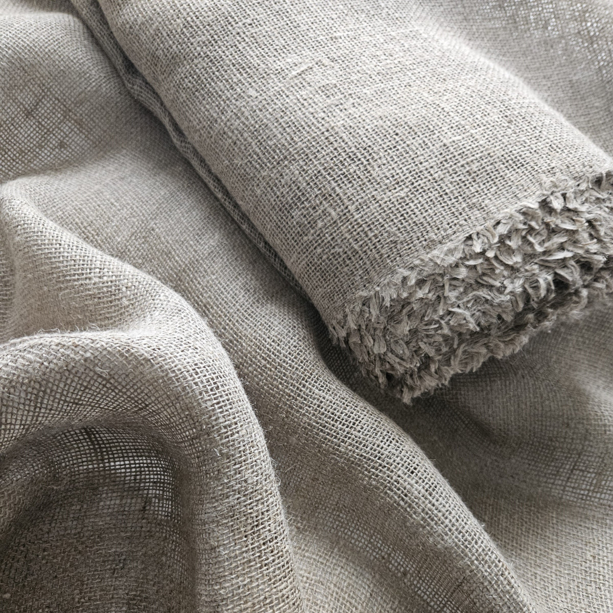 Extra heavy natural linen fabrics