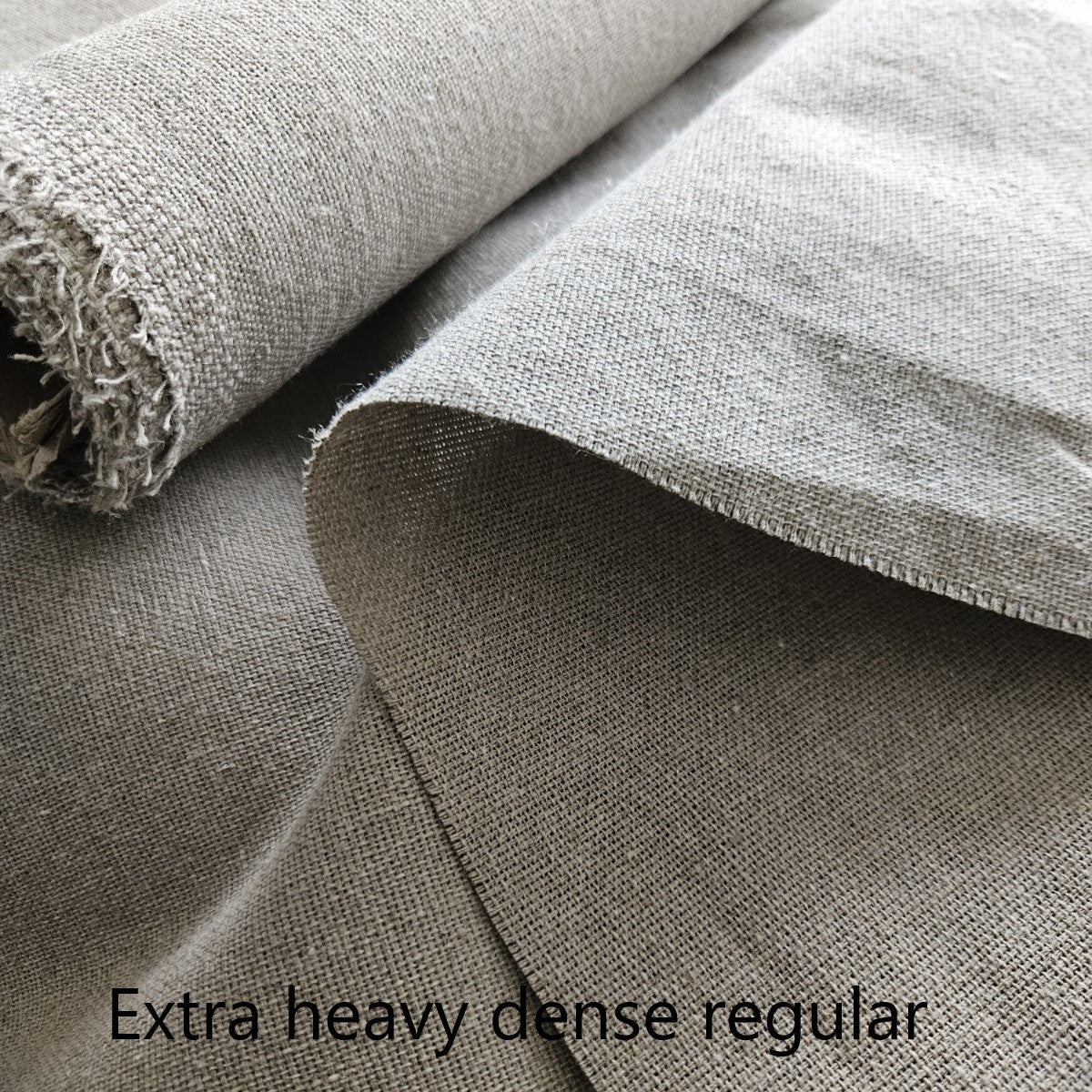 Extra heavy natural linen fabrics