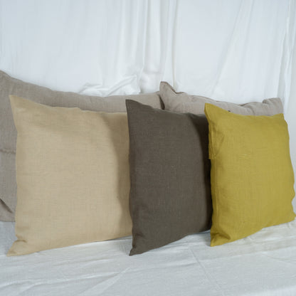 Sand - linen cushion cover