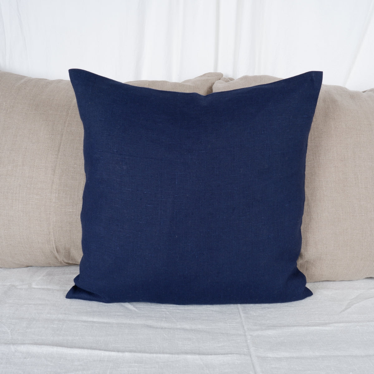 Sky blue - linen cushion cover
