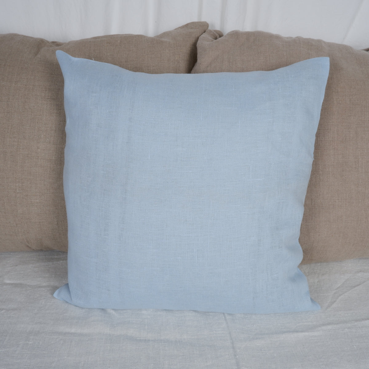 Sky blue - linen cushion cover