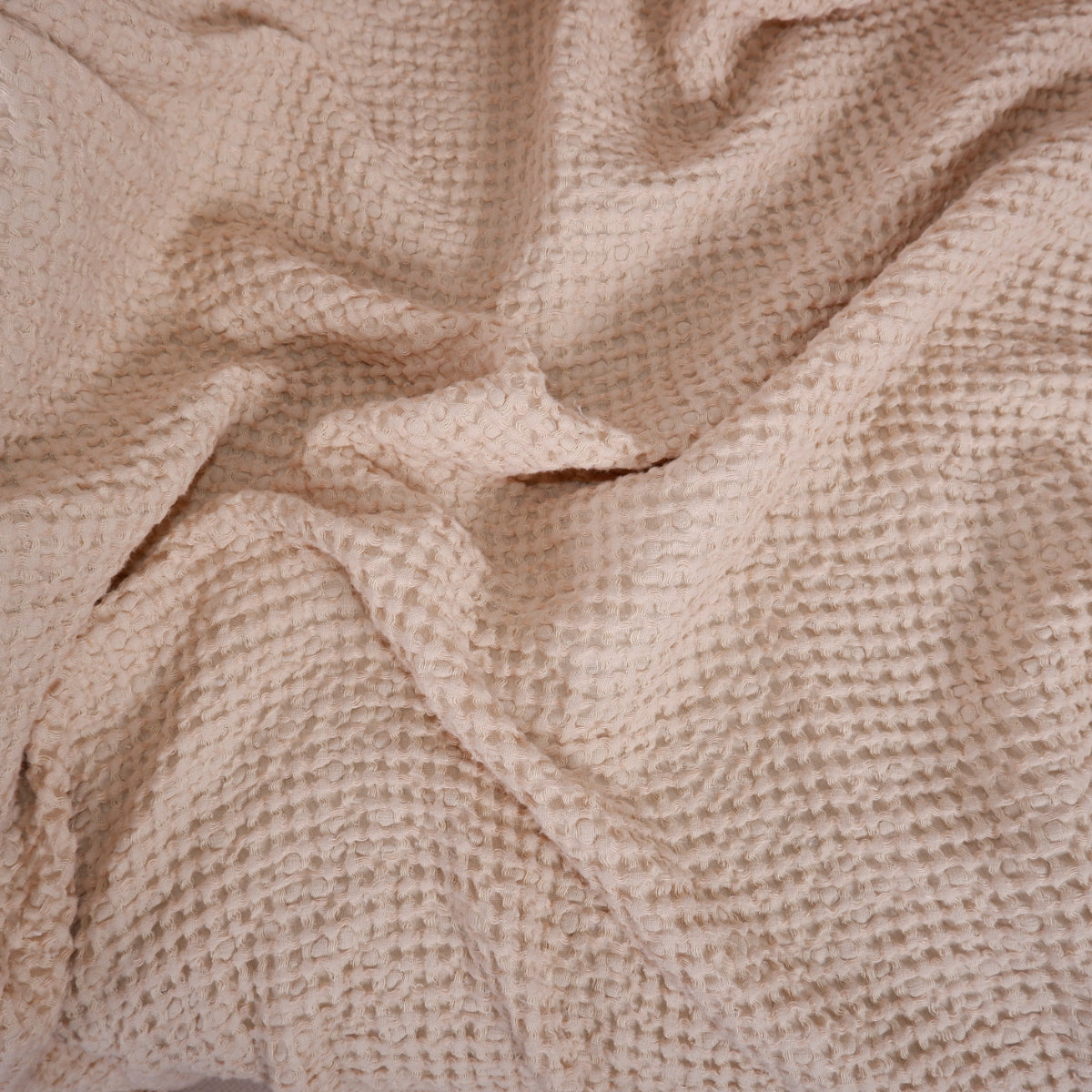 Sand Brown - linen blanket - bed cover
