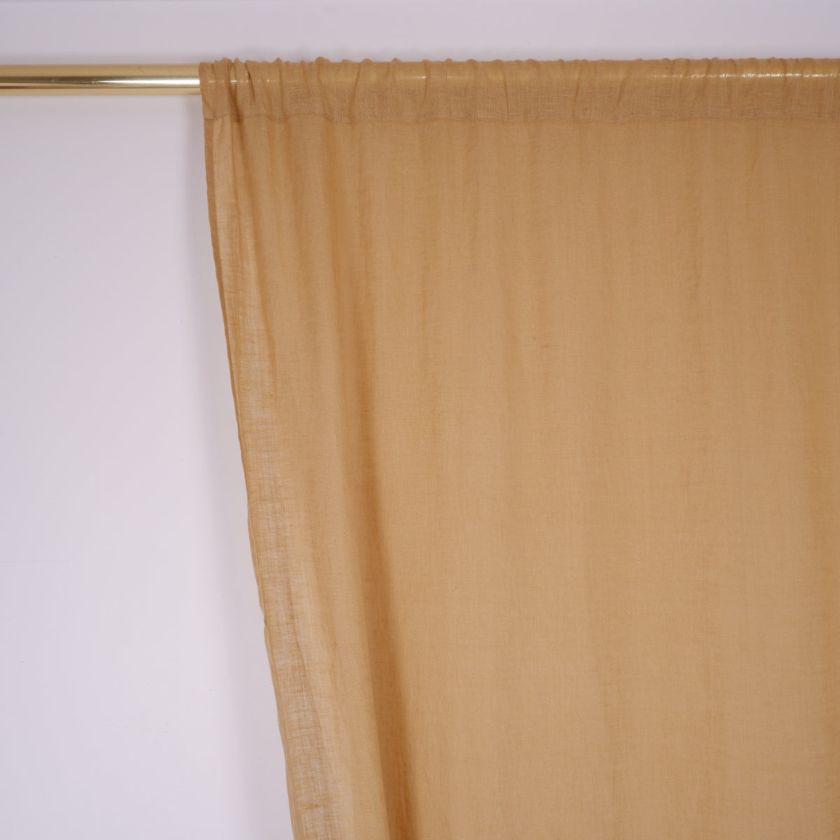 Sand - Sheer Linen curtain - with rod pocket