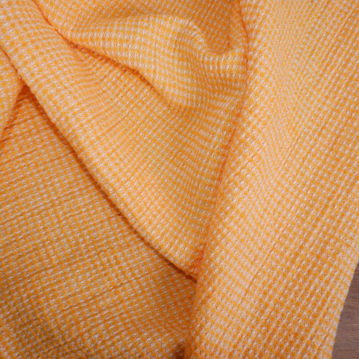 Waffle Orange  - Linen cotton blended - bath towel