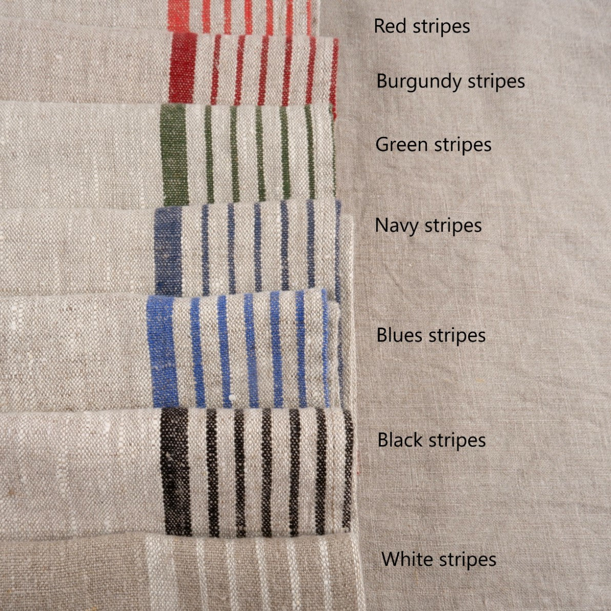 Village black stripes - linen shopping bag