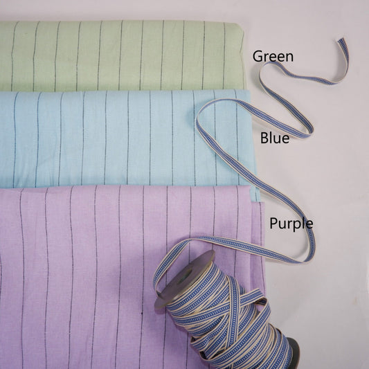 Linen fabrics in stripes