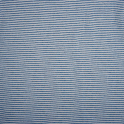 266 cm WIDE - Blue and white stripes - linen fabric - T163
