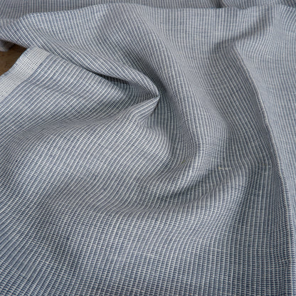 Linen fabric - greyish blue - T112