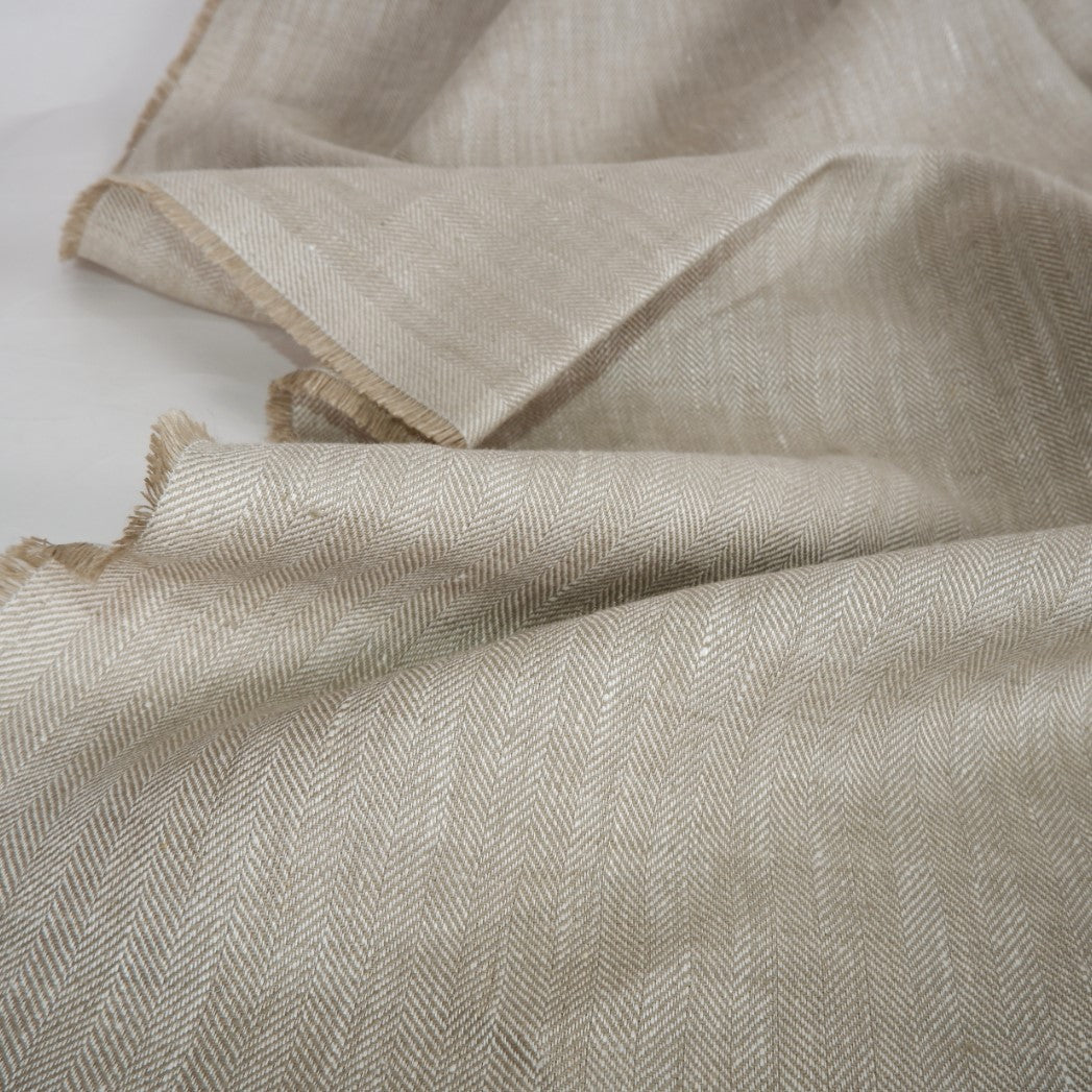 Linen fabric - Herringbone