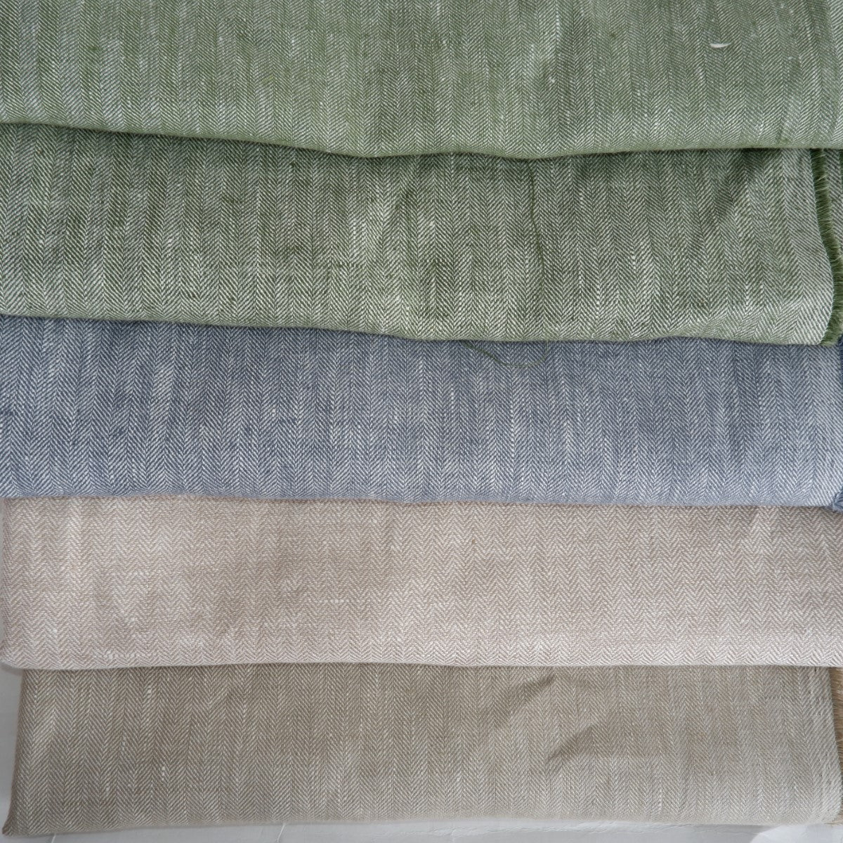 Linen fabric - Herringbone