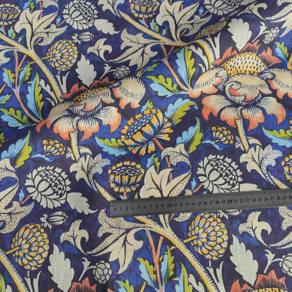 William Morris Wey  - Printed linen fabric - LL362P