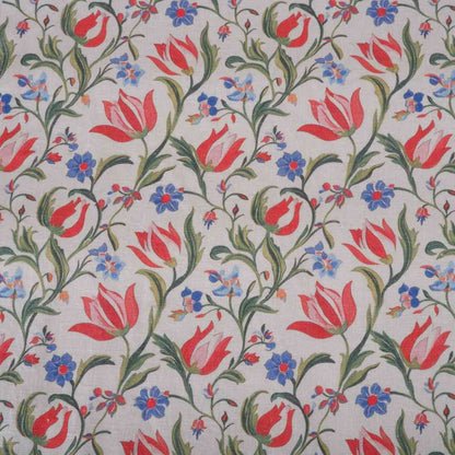 Amsterdam tulips - Printed linen fabric - LL370P