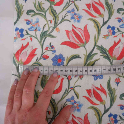 Amsterdam tulips - Printed linen fabric - LL370P
