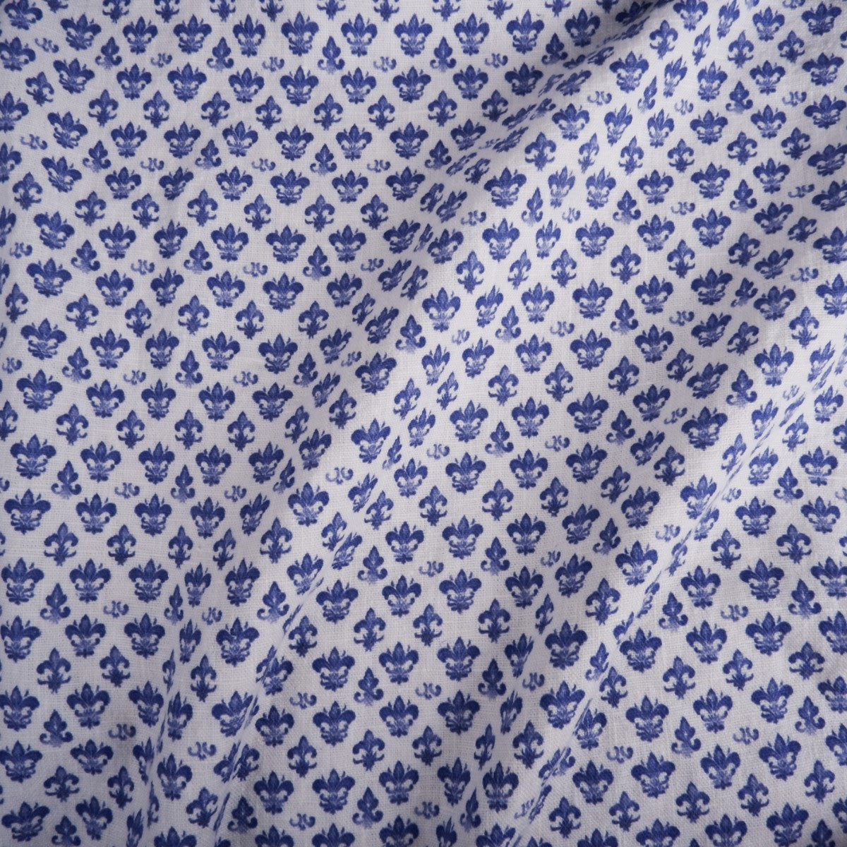 Fleur de lis - Printed linen fabric - LL360P