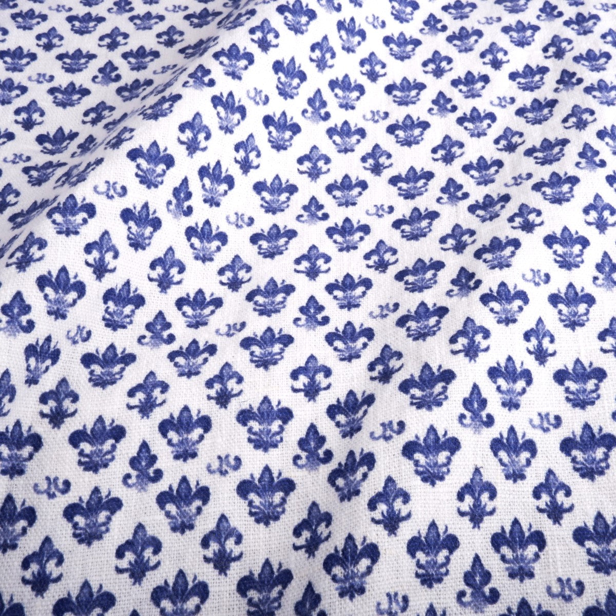 Fleur de lis - Printed linen fabric - LL360P