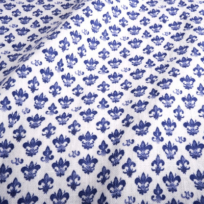 Fleur de lis - Printed linen fabric - LL360P