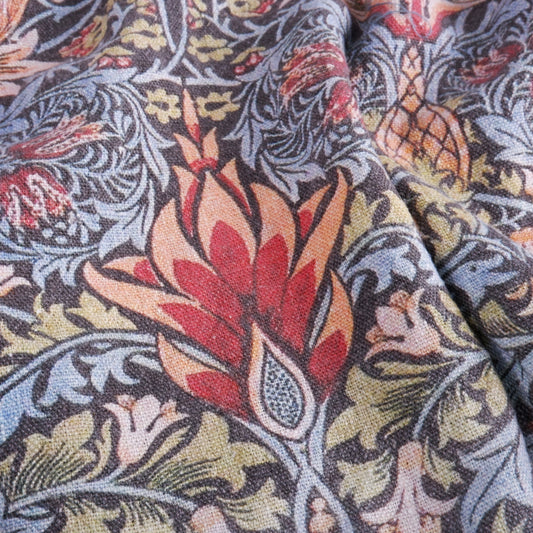William Morris - Colourful - Printed linen fabric