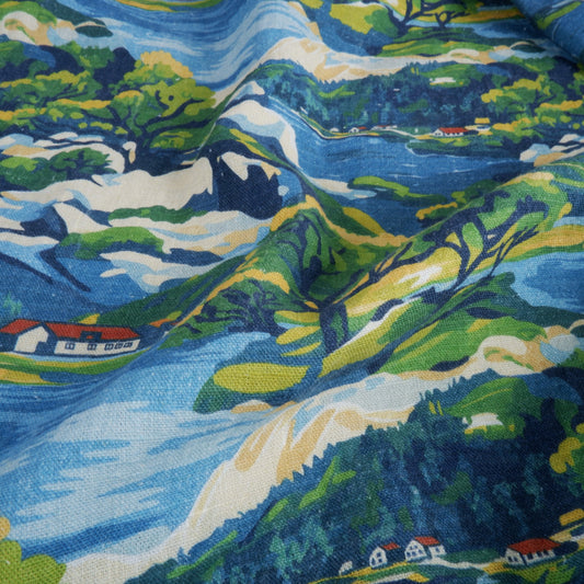 Archipelago - Printed linen fabric - LL2061P