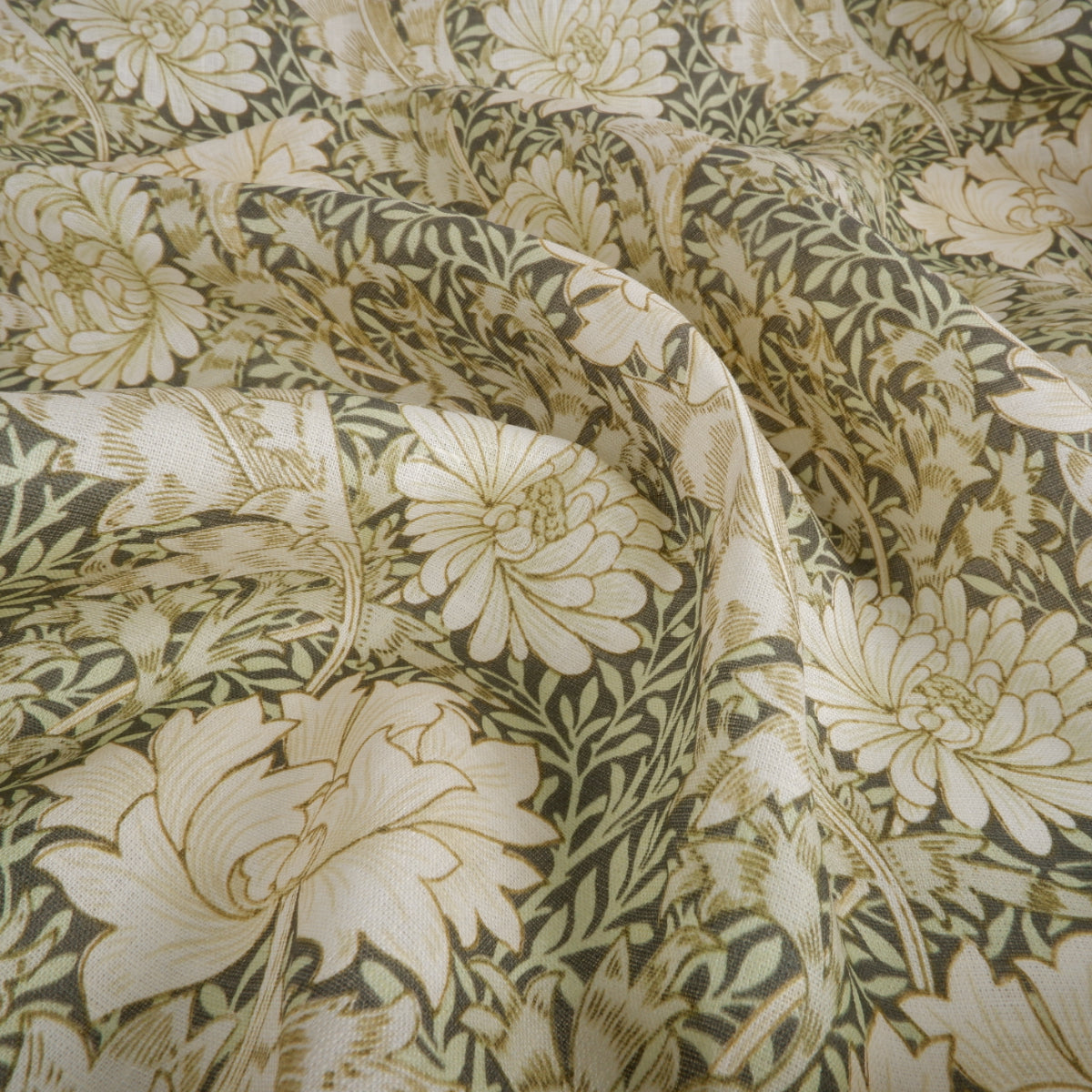Chrisantemas - Printed linen fabric