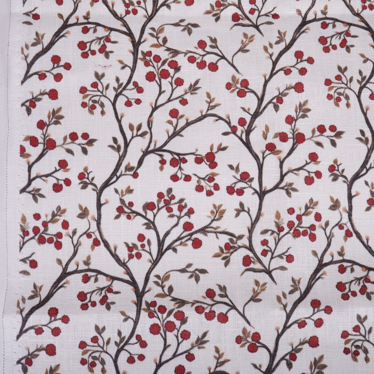 Mountain-ash - Printed linen fabric