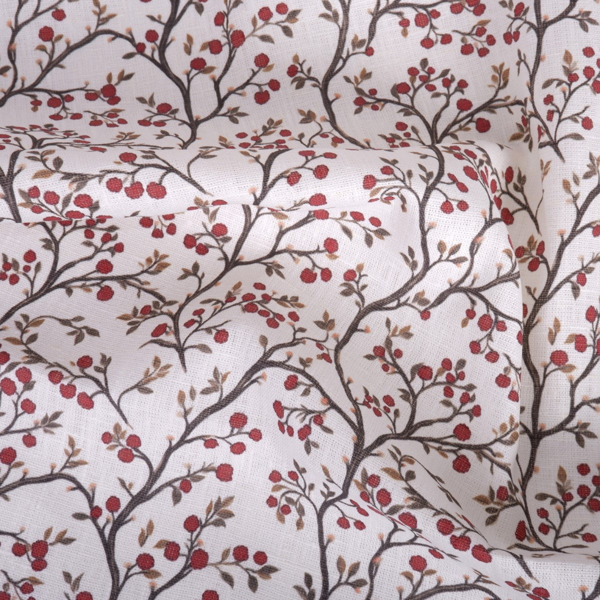 Mountain-ash - Printed linen fabric